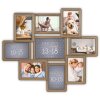 ZEP Cornice in legno Digione marrone 9 foto (56x49 cm)