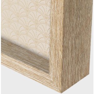 Cornice doppia in legno ZEP Basilea marrone formato verticale 10x15 cm e 13x18 cm