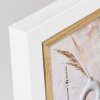 Cornice doppia ZEP Ayas in legno bianco 2 foto 10x15 cm formato orizzontale 35,3x12,5 cm