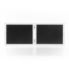 ZEP cornice doppia Ayas bianca 2 foto 13x18 cm cornice in legno 41x15,5 cm formato orizzontale