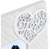 ZEP Portafoto in legno Zenzero 10x15 cm Cuore Bianco