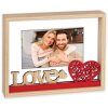 ZEP Cornice per ritratto in legno Vanessa 10x15 cm Cuori damore rosso