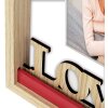 ZEP Cornice per ritratto in legno Vanessa 10x15 cm Cuori damore rosso