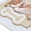 Cornice per cani ZEP in legno Osso 10x15 cm con motivo a osso formato verticale