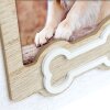 Cornice per cani ZEP in legno Osso 10x15 cm con motivo a osso formato verticale