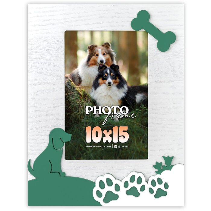 ZEP Cornice per cani Pluto 10x15 cm verde