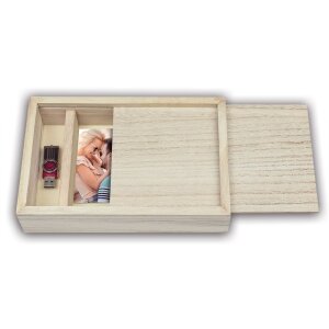 ZEP scatola in legno per foto USB 15x20 cm scatola in...