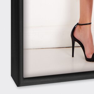 Portafoto in metallo ZEP Alissa nero 15x20 cm con supporto