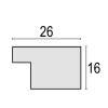 ZEP Cornice in legno Parma Grigio 20x30 cm