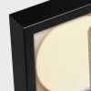 Cornice in alluminio ZEP John 10x15 cm profilo a blocco nero con supporto
