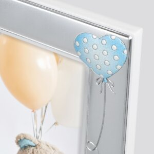 ZEP Portafoto bambino in metallo Ivan blu 10x15 cm argento lucido