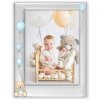 ZEP Portafoto bambino in metallo Ivan blu 10x15 cm argento lucido