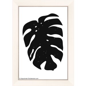 Walther Cornice in legno Liv Monstera 10x15 cm bianco