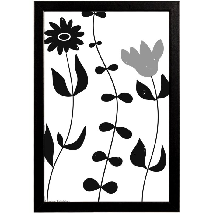 Walther Cornice in legno Liv Monstera 20x30 cm nero