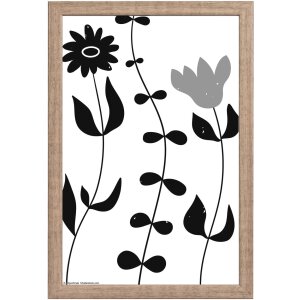 Walther Cornice in legno Liv Monstera 20x30 cm Grigio