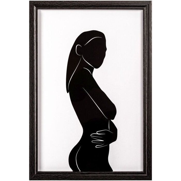Walther Cornice in legno Ilo 20x30 cm vetro acrilico nero