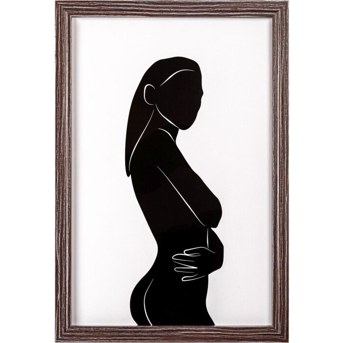 Walther Cornice in legno Ilo 20x30 cm vetro acrilico marrone scuro
