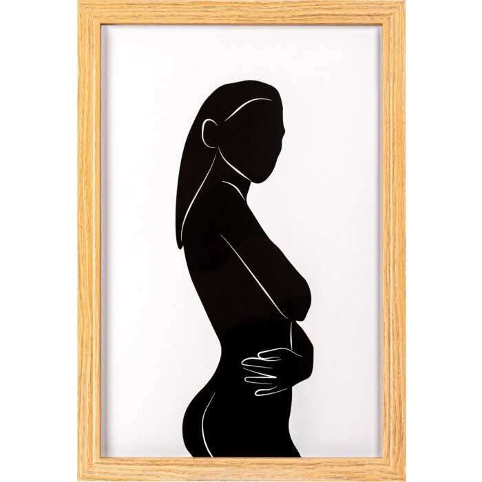 Walther Cornice in legno Ilo 20x30 cm vetro acrilico marrone chiaro