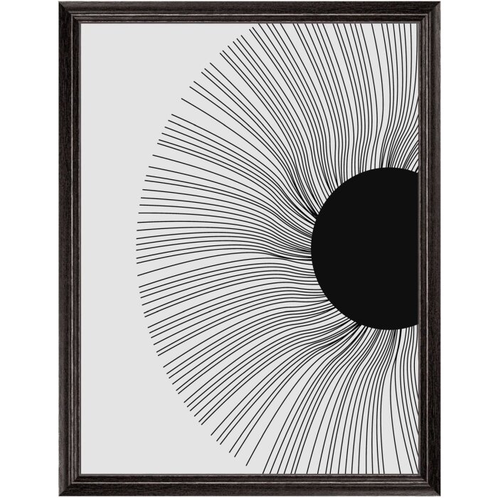 Walther Cornice in legno Ilo 30x40 cm vetro acrilico nero