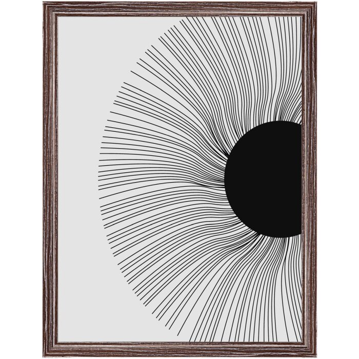 Walther Cornice di legno Ilo 30x40 cm marrone scuro vetro acrilico