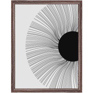 Walther Cornice di legno Ilo 30x40 cm marrone scuro vetro...