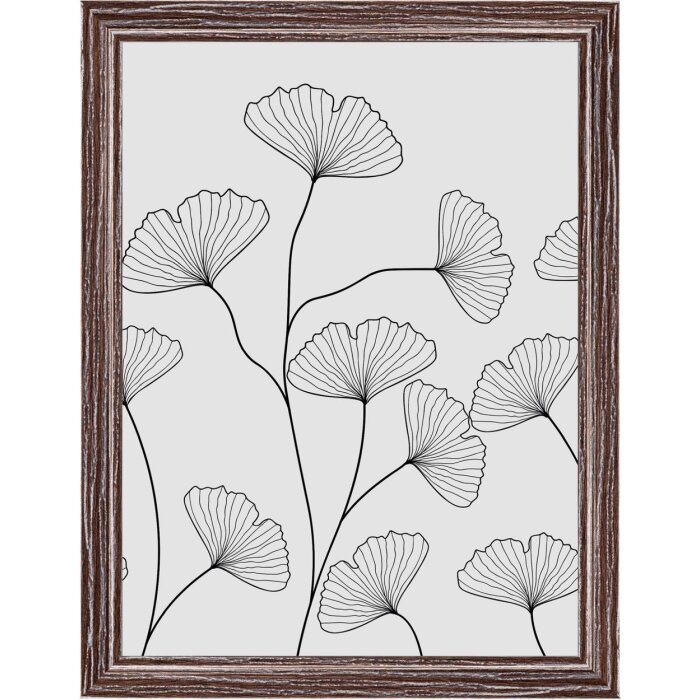 Walther Cornice in legno Ilo 15x20 cm vetro acrilico marrone scuro
