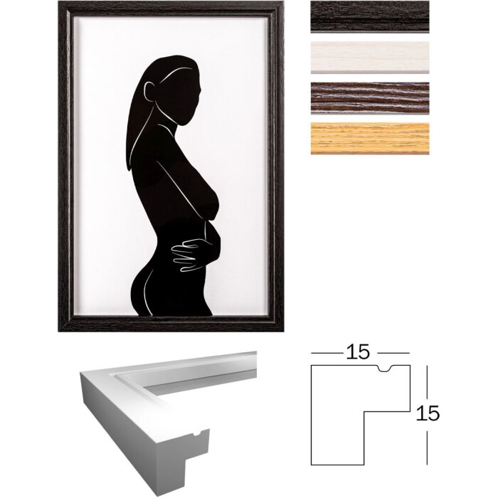 Walther Cornice in legno Ilo Vetro acrilico da 10x15 cm a 30x40 cm
