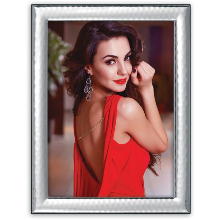 ZEP Cornice per ritratto in metallo Pesaro 10x15 cm e 13x18 cm argento lucido