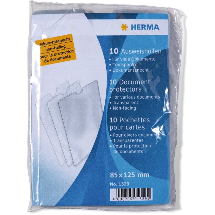 HERMA 1329 Porta carte didentità 85x125 mm Universale Trasparente