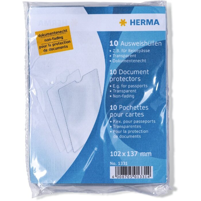 HERMA 1331 Portapassaporti 102x137 mm Trasparente