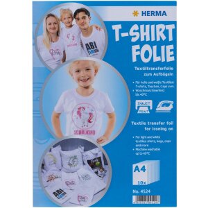 HERMA 4524 Pellicola per il trasferimento di magliette A4...
