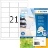 HERMA 10727 Etichette in carta riciclata A4 63,5x38,1 mm bianco adesivo permanente