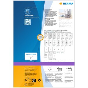 HERMA 10740 Etichette per cartelle A4 192x61 mm carta...