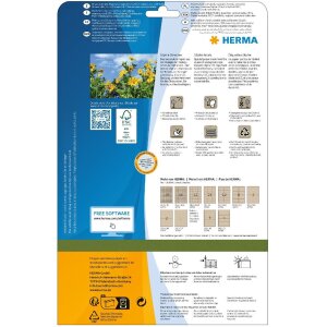HERMA 10750 Etichette in carta Silphie A4 25,4x10 mm...