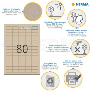 HERMA 10751 Etichette di carta Silphie A4 35,6x16,9 mm...