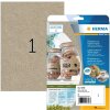 HERMA 10758 Etichette Carta Silphie A4 210 x 297 mm marrone naturale permanente