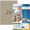 HERMA 10761 Etichette Carta Silphie A4 Ø 40 mm marrone naturale permanente