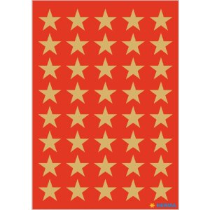 HERMA 15500 Set di adesivi decorativi con stelle di Natale dorate