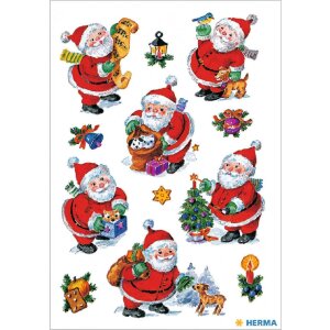 HERMA 15502 Set di adesivi decorativi natalizi colorati