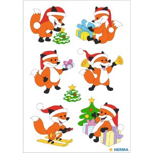 HERMA 15502 Set di adesivi decorativi natalizi colorati