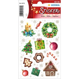 HERMA 15502 Set di adesivi decorativi natalizi colorati