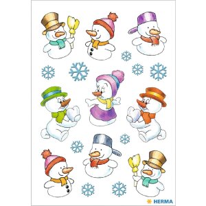 HERMA 15502 Set di adesivi decorativi natalizi colorati