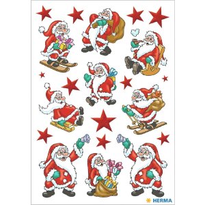 HERMA 15502 Set di adesivi decorativi natalizi colorati