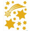 HERMA 15545 Set di adesivi per finestre Stelle di Natale oro 44 pezzi