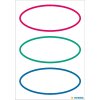 HERMA 15663 HOME etichette ovali tricolori 76x35 mm 18 pezzi
