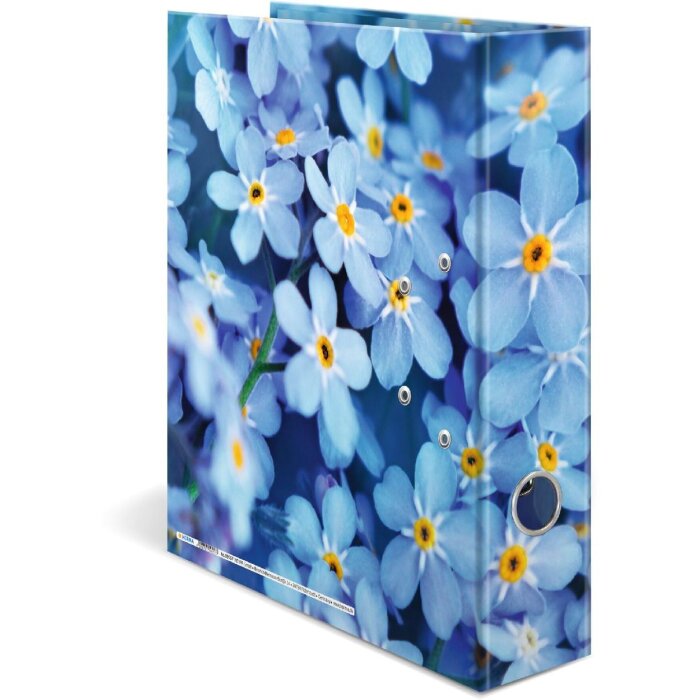 HERMA 19557 Cartella a motivi A4 Fiori blu