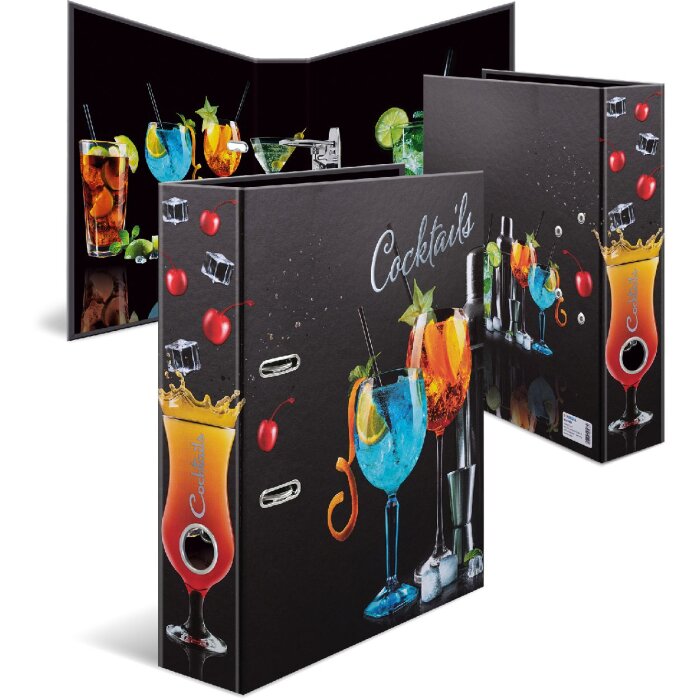 HERMA 19566 Cartella a motivi A4 Cocktails 70 mm