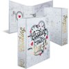 HERMA 19669 Cartella per ricette A4 "Cucinare con amore" Cuori grigio oro