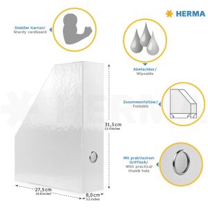 HERMA 19717 Cartella per riviste in cartone A4 con design...