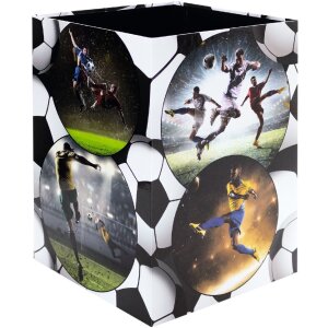 HERMA 19739 Cestino in carta straccia design calcio cartone robusto 22x31,5 cm